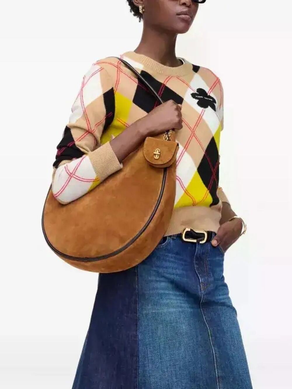 Marc Jacobs Brown Large Suede shoulder bag